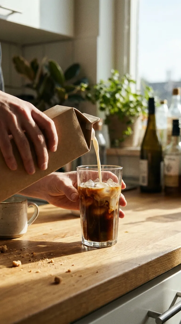 Example UGC: iced coffee pour