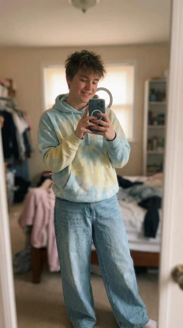 Example UGC: outfit check in mirror